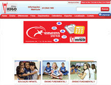 Tablet Screenshot of colegio.iesgo.edu.br